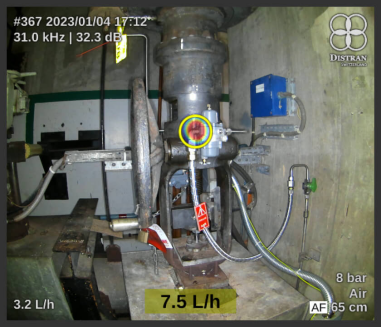 使用智能气体泄漏检测仪Ultra Pro X检测到法国核电站设施内的泄漏涡轮旁通系统阀门漏气（GCTa）